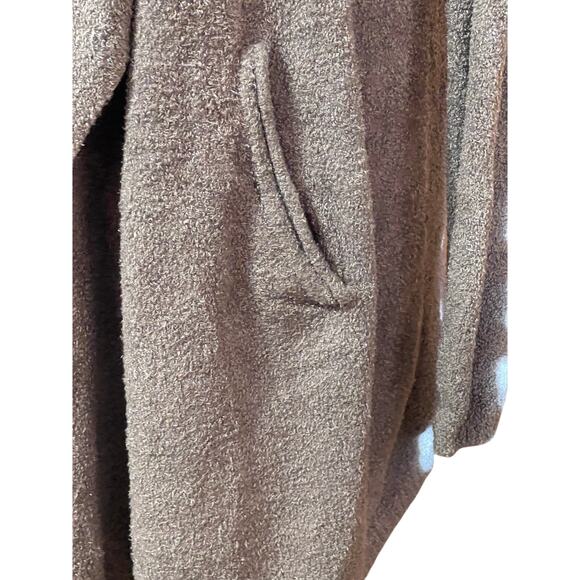 Barefoot Dreams Sz S / M CozyChic Lite Island Wrap Drape Cardigan Pockets Gray - Picture 5 of 9